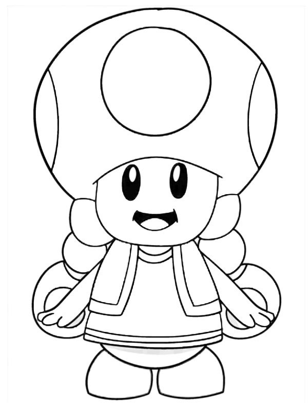 Toadette Coloring page