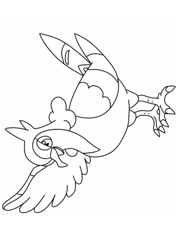 Tranquill (Pokémon) Coloring page