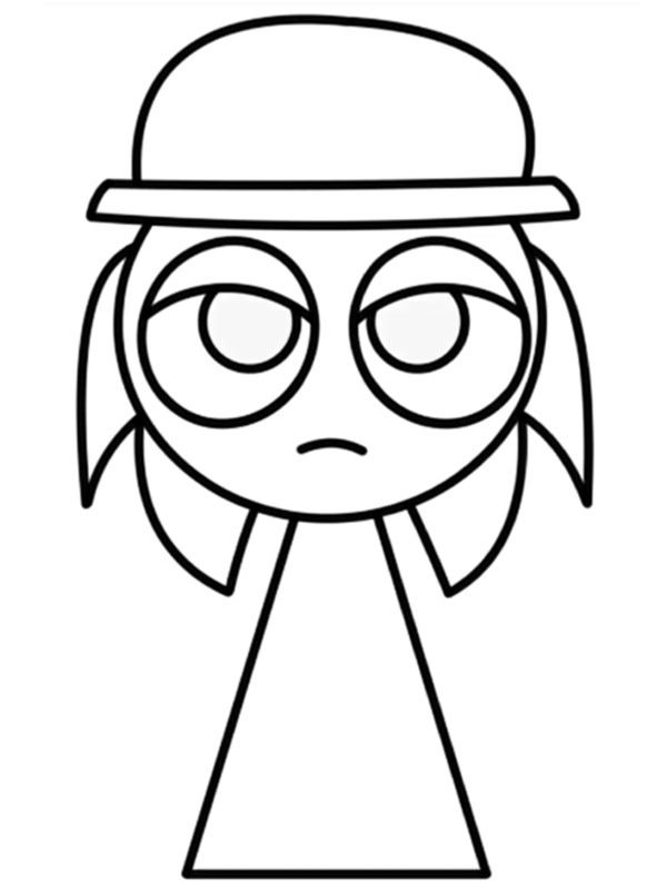 Tunner Incredibox Sprunki Coloring page