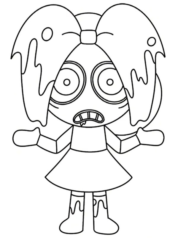 Twisted Poppy Dandy’s World Coloring page