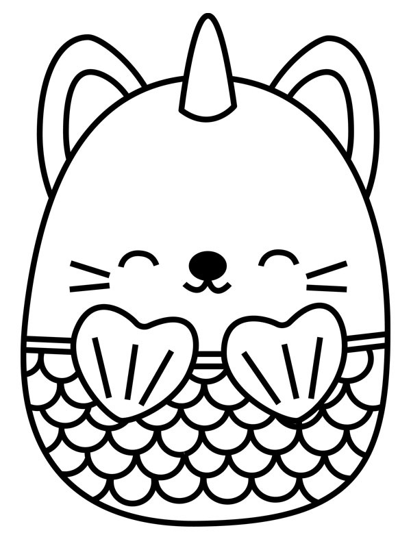 Unicorn Squishmallows Coloring page