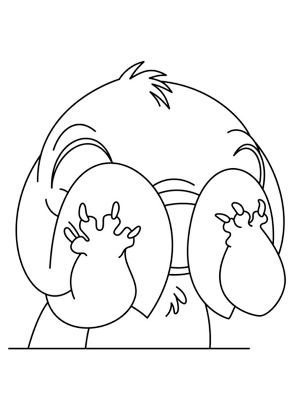 Shy Stitch Coloring page