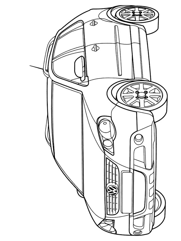 Volkswagen CrossPolo Coloring page