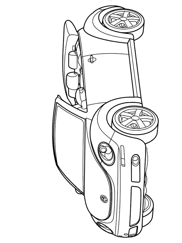 Volkswagen New Beetle Coloring page