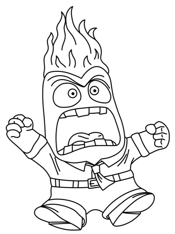 Anger (Inside Out) Coloring page