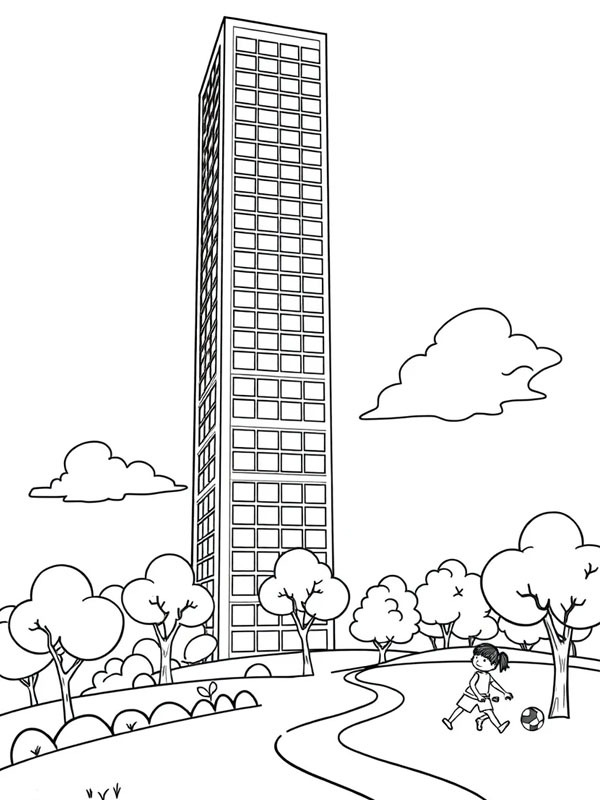 Skyscraper Coloring page