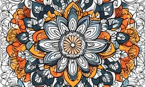 Flowers mandala